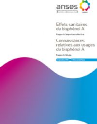Rapports de l'Anses sur l'évaluation des effets sanitaires du bisphénol A et de ses usages. Publié le 03/10/11